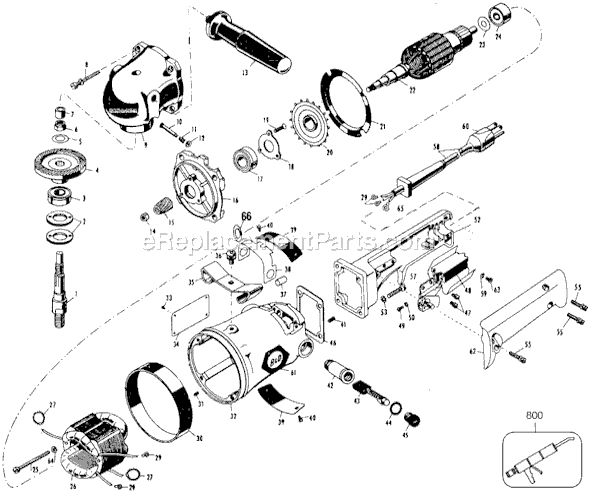 Page A Diagram and Parts List for 4049 Type 1 Black and Decker Sander Polisher